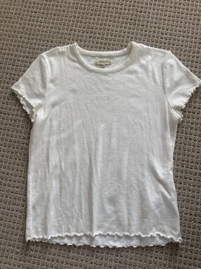Madewell White Short Sleeve Tee